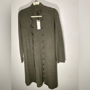 NWT Max sport Duster Long Lux Cardigan - Color: army sweater - Size M